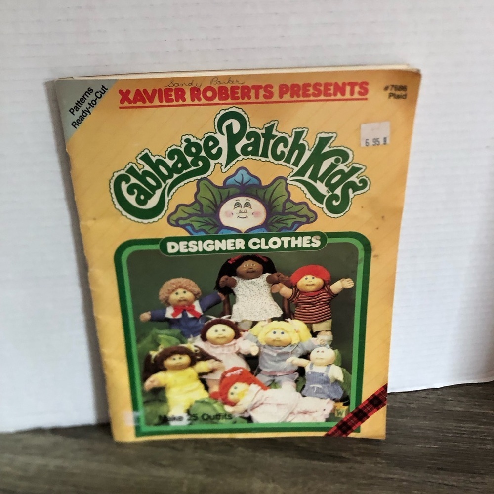 Vtg Cabbage Patch Kids Designer Clothes Pattern Book